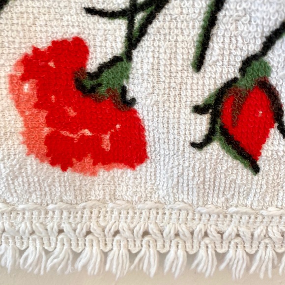 💃 Vntg Mid Century Spanish Matador Towel Fringed - Picture 4 of 4